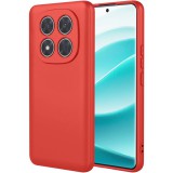 OEM Xiaomi Redmi Note 15 Pro Plus 5G szilikon tok, hátlaptok, telefon tok, velúr belsővel, matt, barack színű, Silicone