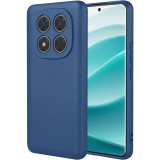OEM Xiaomi Redmi Note 15 Pro Plus 5G szilikon tok, hátlaptok, telefon tok, velúr belsővel, matt, kék, Silicone