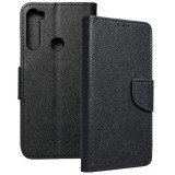 OEM Xiaomi Redmi Note 8T könyvtok, fliptok, telefon tok, bankkártyatartós, mágneszáras, fekete, Fancy