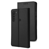 OEM Xiaomi Redmi Note 8T könyvtok, fliptok, telefon tok, mágneszáras, bankkártyatartós, fekete