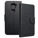 OEM Xiaomi Redmi Note 9 könyvtok, fliptok, telefon tok, bankkártyatartós, mágneszáras, fekete, Fancy