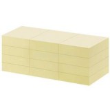 OFFICE DEPOT 38x50mm öntapadós 12db sárga jegyzettömb (OFFICE_DEPOT_1418937)