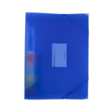 Office Depot 6 rekeszes áttetsző kék harmonika irattartó