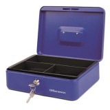 Office Depot közepes pénzkazetta kék