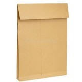 OFFICE DEPOT TB4 szilikon redős talpas kraft barna tasak (391157)