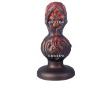 OgazR - gömbös anál dildó - 10,5cm (fekete)