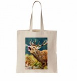 Öko szatyor szarvas mintával