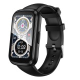 Okosóra 1.47" kijelzővel, sport aktivitásmérő, IP68 vízálló, Android iPhone, fekete, Hoco Y25