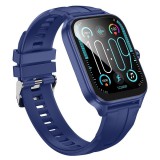 Okosóra Bluetooth hívással, 1.83" nagy kijelző, sport aktivitásmérő, Android iPhone, kék, Hoco Y27