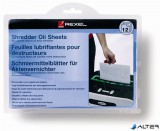 Olajozó lap iratmegsemmisítőhöz, A5, 12 db, REXEL