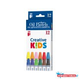 Olajpasztell kréta készlet, ICO Creative Kids 12klf. szín