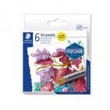 Olajpasztell kréta, STAEDTLER® "2420 M", 6 különböző metál szín [6 db]