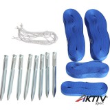 Olasz Sportháló Jelölő szalag, strandröplabda pályához kék, 16 x 8 m (4 db szalag)