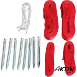 Olasz Sportháló Jelölő szalag, strandröplabda pályához piros 16x8 m(4db szalag)