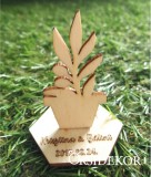 Oliva köszönetajándék és ültetőkártya 2 az 1-ben