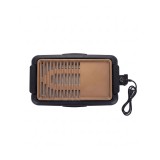 Oliver Voltz OV51015O, 1500 W, 41,8 x 27,3 cm, Öntött alumínium, Zsírfelfogó tálca, Fekete, Elektromos grillsütő