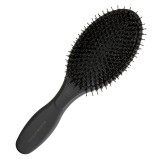 Olivia Garden Expert Care Oval Combo ovális vaddisznósörte bontókefe, matt fekete