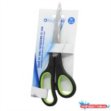 Olló 21cm, mûanyag fekete-zöld nyél Bluering(R)