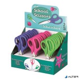 Olló display, iskolai, 14,5 cm, PLUS 'Fitcut Smart', 3 különböző szín