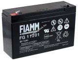 Ólom akku 6V 12Ah (FIAMM) típus FG11201 VDS-minősítéssel (csatlakozó: F1) - Kiárusítás!