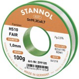 Ólommentes forrasztóhuzal Sn99.3Cu0.7 100 g 1 mm Stannol HS10-Fair (599105)