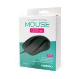 Omega OM441B vezetékes egér 3D, 1200 DPI, USB, 1,5 m, Fekete