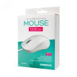 Omega OM441W vezetékes egér 3D, 1200 DPI, USB, 1,5 m, Fehér