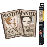 One Piece - Nami és Robin körözési plakát poszter szett
