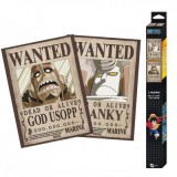 One Piece - Usopp és Franky körözési plakát poszter szett