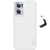 OnePlus Nord CE 2 5G, Műanyag hátlap védőtok, stand, Nillkin Super Frosted, fehér (RS120761) - Telefontok