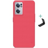 OnePlus Nord CE 2 5G, Műanyag hátlap védőtok, stand, Nillkin Super Frosted, piros (RS120768) - Telefontok