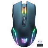 Onikuma CW905S gamer egér, vezeték nélküli, RGB világítás, 3600 DPI, fekete