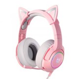ONIKUMA K9 vezetékes gaming fejhallgató RGB pink (K9 Pink RGB 3.5mm)