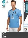 Onna Medical LIMITLESS BLUE prémium stretch egészségügyi férfi tunika - munkaruha