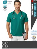 Onna Medical LIMITLESS GREEN prémium stretch egészségügyi férfi tunika - munkaruha