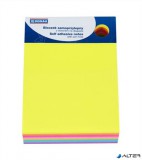 Öntapadó jegyzettömb, 101x76 mm, 7x40 lap, DONAU, vegyes szín