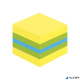 Öntapadó jegyzettömb, 51x51 mm, 400 lap, 3M POSTIT, lime