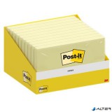 Öntapadó jegyzettömb, 76x127 mm, 100 lap, 3M POSTIT, kanári sárga