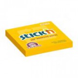 Öntapadó jegyzettömb, 76x76 mm, 100 lap, STICK N, narancs [100 lap]