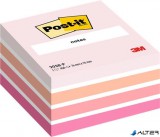 Öntapadó jegyzettömb, 76x76 mm, 450 lap, 3M POSTIT, aquarell pink