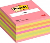 öntapadó jegyzettömb, 76x76 mm, 450 lap, 3m postit, lollipop pink 7100200378