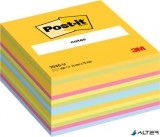 Öntapadó jegyzettömb, 76x76 mm, 450 lap, 3M POSTIT, vegyes színek