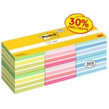 Öntapadó jegyzettömb, 76x76 mm, 6x450 lap, 3M POSTIT, vegyes színek (LP2028PPX6)