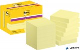 Öntapadó jegyzettömb csomag, 48x48 mm, 12x90 lap, 3M POSTIT "Super Sticky", sárga