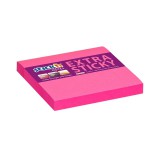 Öntapadó jegyzettömb STICK&#039;N extra erős 76x76mm neon rózsaszín 90 lap
