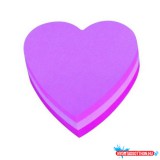 Öntapadós jegyzettömb 3M Post-it LP2007H 76x76mm szív 225 lap