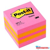 Öntapadós jegyzettömb 3M Post-it LP2051P 51x51mm mini kocka vegyes pink 400 lap