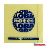 Öntapadós jegyzettömb GLOBAL Notes 3654-01 75x75mm sárga 100 lap