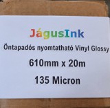 Öntapadós nyomtatható Vinyl Glossy fólia 135 mic. 610mm x 30m