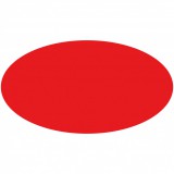 Öntapadós ovális matrica Piros